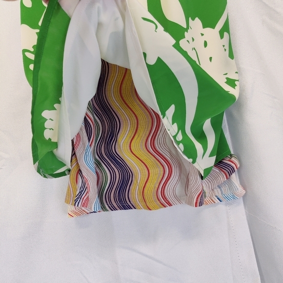 Anthropologie Green and Cream Floral Print Tank Top - Picture 10 of 12